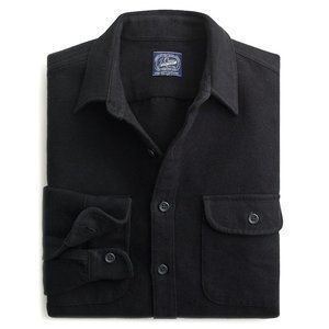 J. Crew Heavyweight Chamois Workshirt (Black)